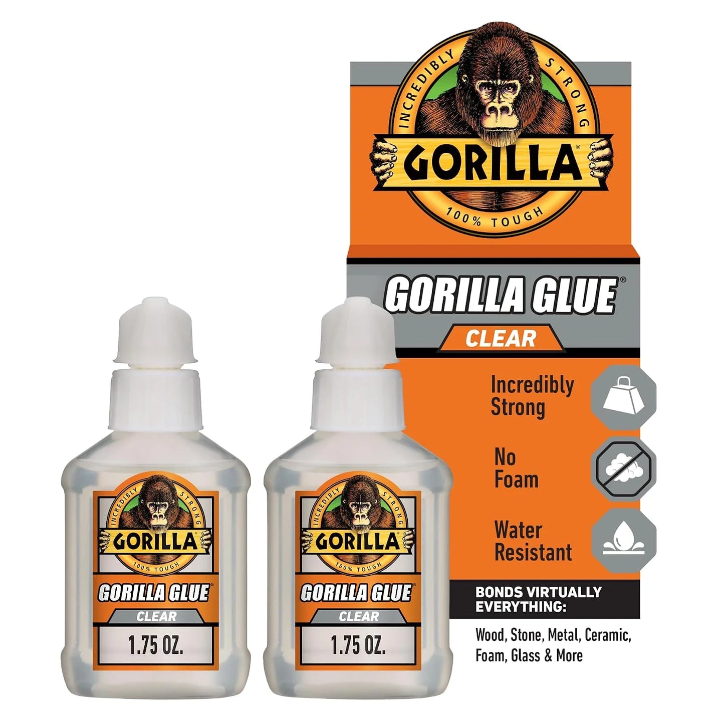 Gorilla Clear Glue, All Purpose, 1.75 oz Bottle