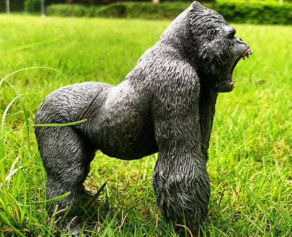 Gorilla Toys Action Figure Rampage Gorilla Fight Mode Ape Solid Wild Animal Figurines for Role Playing Story Telling Toy