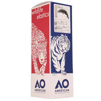 American Orthodontics Blue Whale Elastics, 5/16 in, 14 oz, Latex, Maximum