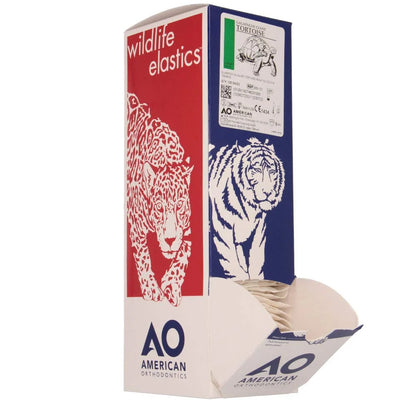 American Orthodontics Blue Whale Elastics, 5/16 in, 14 oz, Latex, Maximum