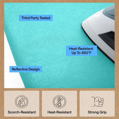 GORILLA GRIP Padded Ironing Board Cover, 15x54 Silver