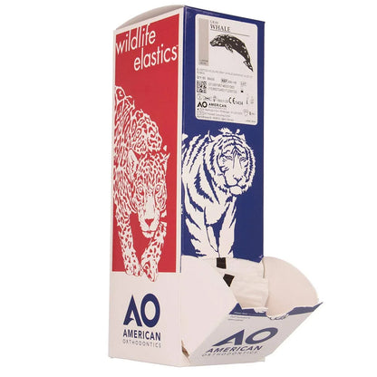 American Orthodontics Blue Whale Elastics, 5/16 in, 14 oz, Latex, Maximum