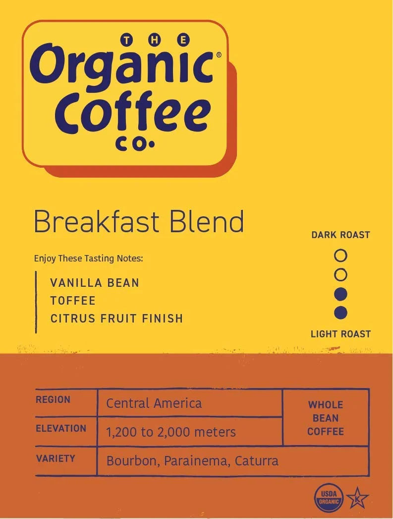 The Organic Coffee Co. DECAF French Roast Whole Bean Coffee, 2 lb bag
