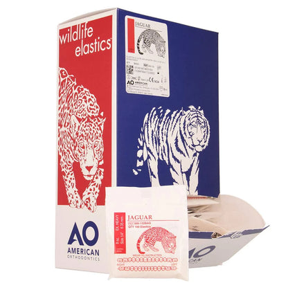 American Orthodontics Blue Whale Elastics, 5/16 in, 14 oz, Latex, Maximum