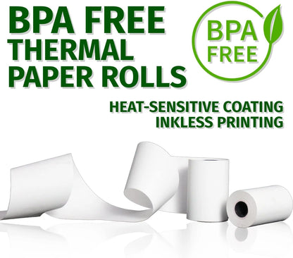 (50) Gorilla Supply 2 1/4 x 85 Thermal Paper Receipt Rolls Clover Mini Verifone VX510 VX570 FD50 T4220, 2.25 x 85 ft, POS/Cash Register Paper, BPA Free, 50 Rolls (Pack of 2)