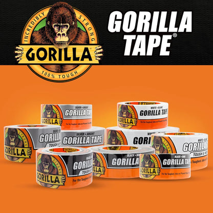 GORILLA Tape Tough & Wide, White, 2.88" x 25 yd
