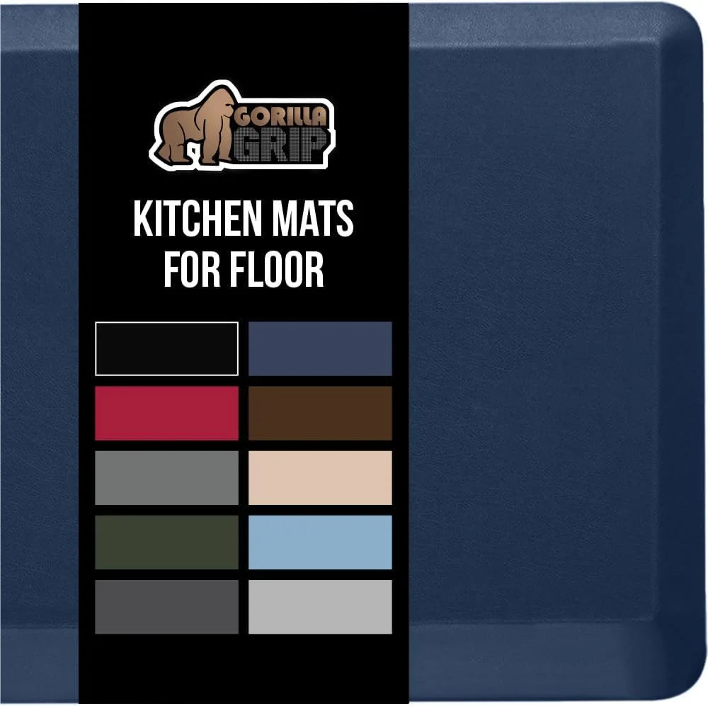 GORILLA GRIP Cushioned Antifatigue Kitchen Mat for Floor, 20x32, Charcoal