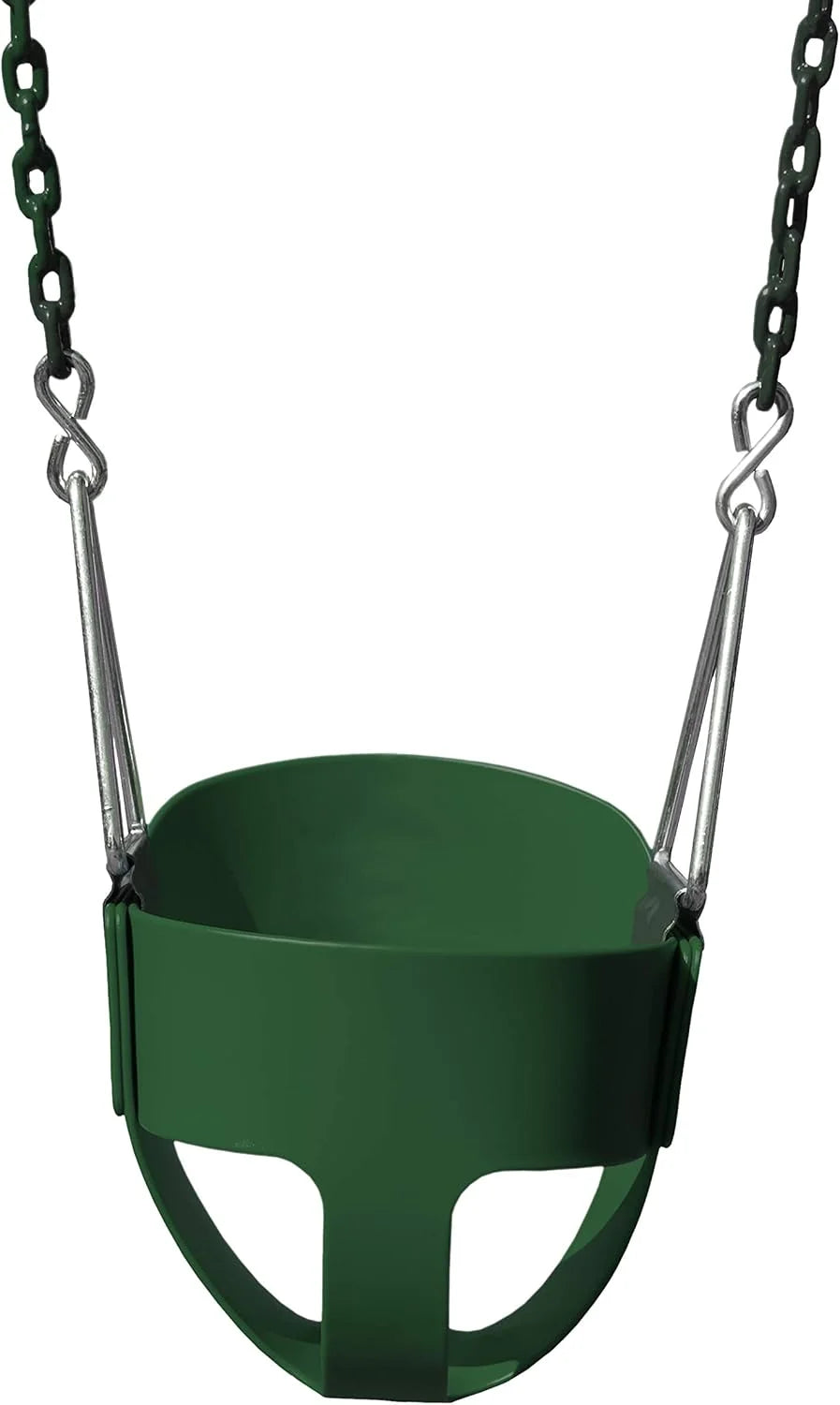 Gorilla Playsets 04-0008-PK/PK Full Bucket Toddler Swing, Pink Bucket, Pink 60" Plastic Coated Chains, 50 lb Capacity