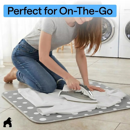 GORILLA GRIP Padded Ironing Board Cover, 15x54 Silver