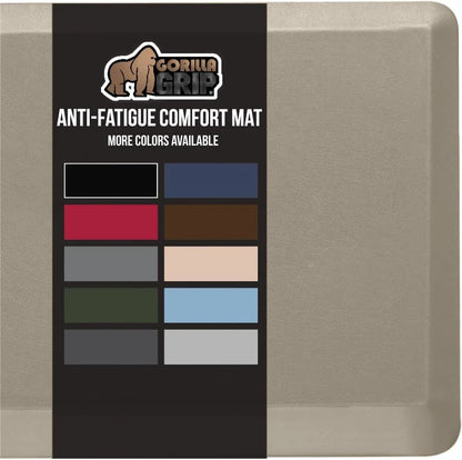 GORILLA GRIP Cushioned Antifatigue Kitchen Mat for Floor, 20x32, Charcoal