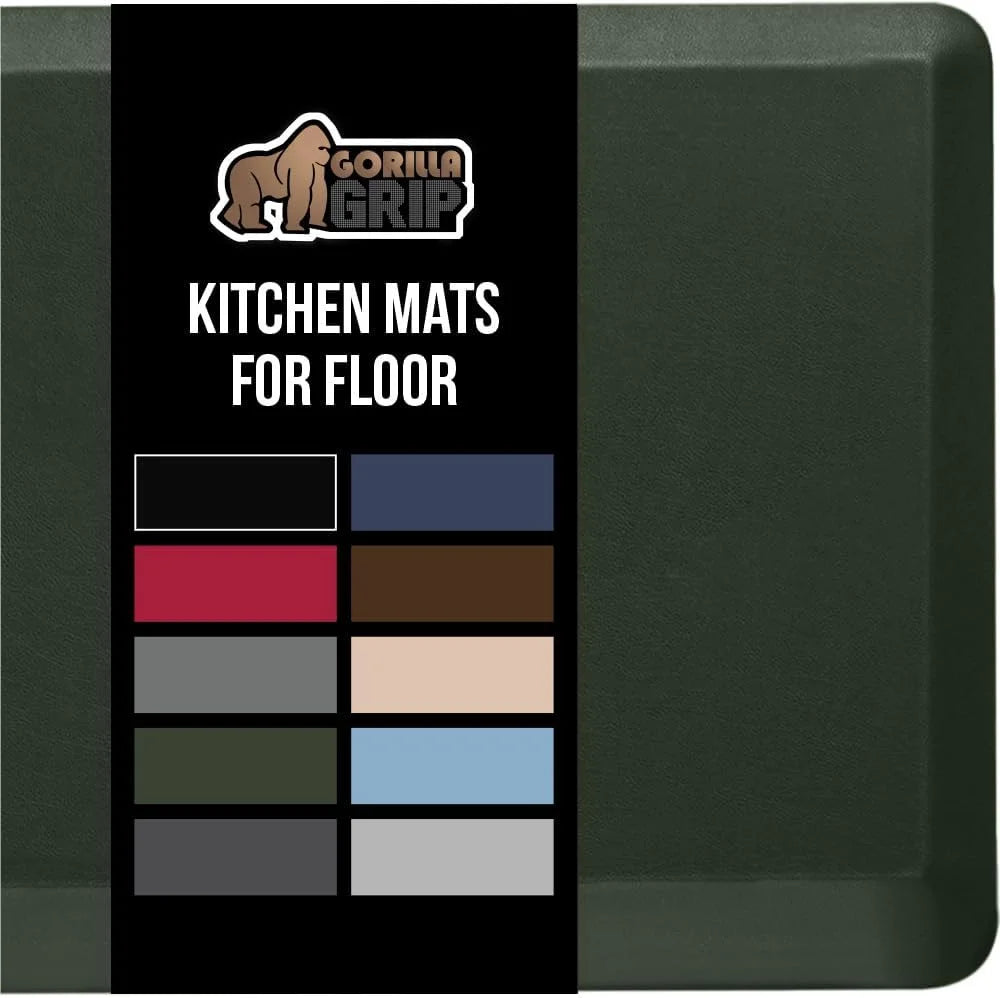 GORILLA GRIP Cushioned Antifatigue Kitchen Mat for Floor, 20x32, Charcoal