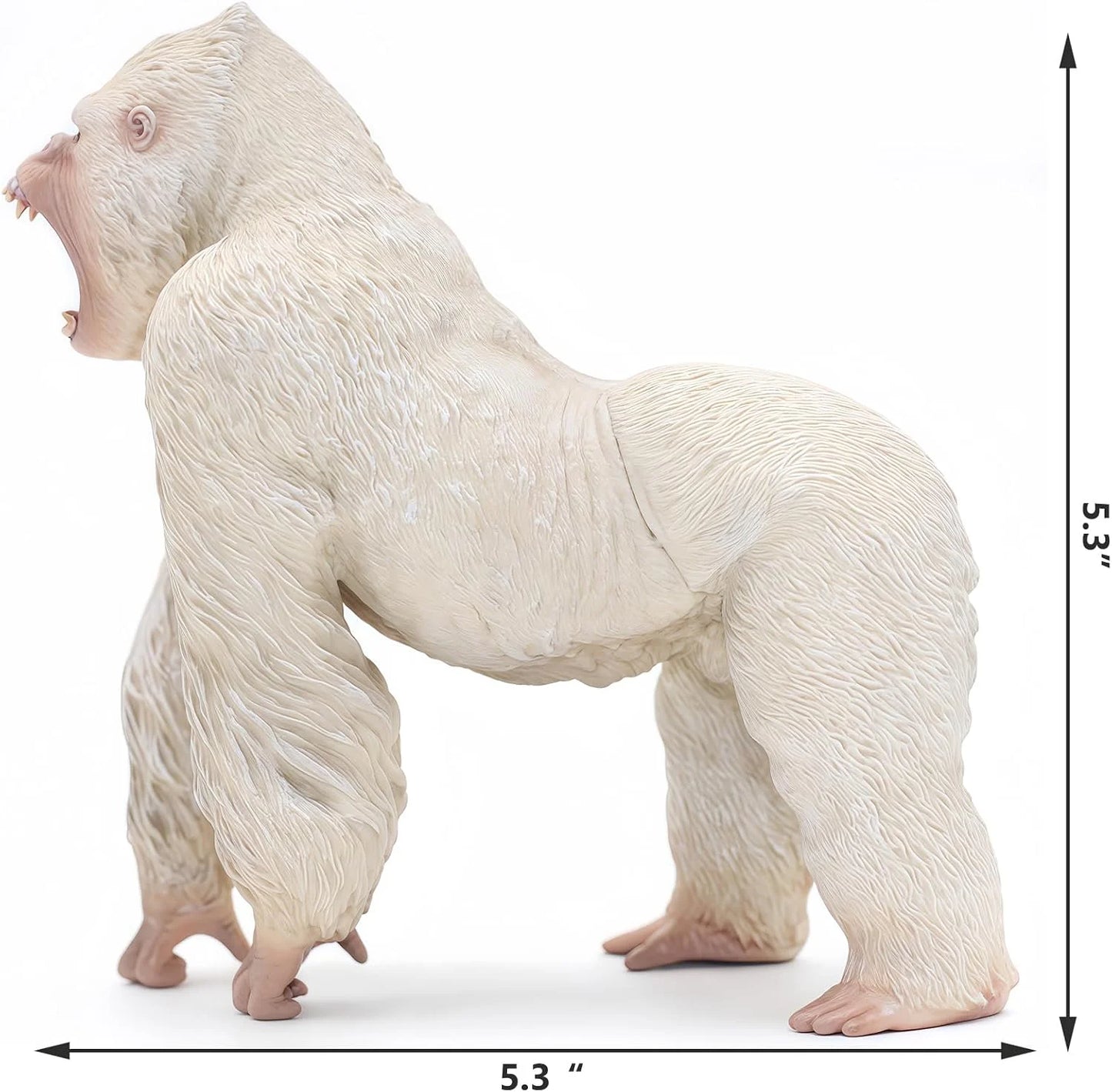 Gorilla Toys Action Figure Rampage Gorilla Fight Mode Ape Solid Wild Animal Figurines for Role Playing Story Telling Toy