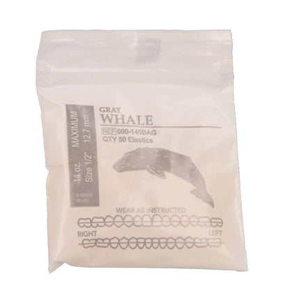 American Orthodontics Blue Whale Elastics, 5/16 in, 14 oz, Latex, Maximum