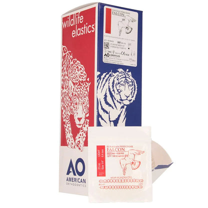 American Orthodontics Blue Whale Elastics, 5/16 in, 14 oz, Latex, Maximum