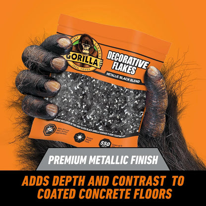 Gorilla Epoxy Garage Floor Coating Kit, 7 Pieces, 1-Car, Black Finish