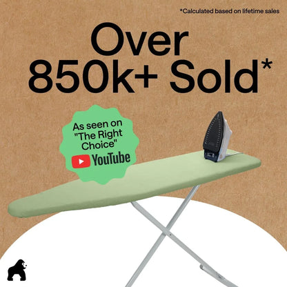 GORILLA GRIP Padded Ironing Board Cover, 15x54 Silver