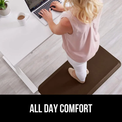 GORILLA GRIP Cushioned Antifatigue Kitchen Mat for Floor, 20x32, Charcoal