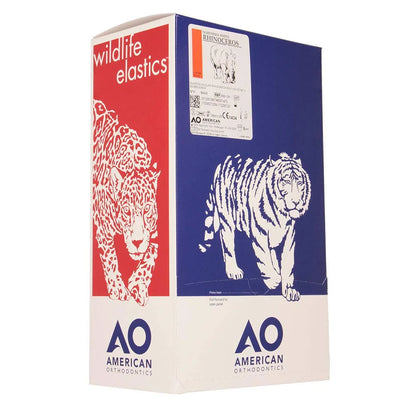 American Orthodontics Blue Whale Elastics, 5/16 in, 14 oz, Latex, Maximum