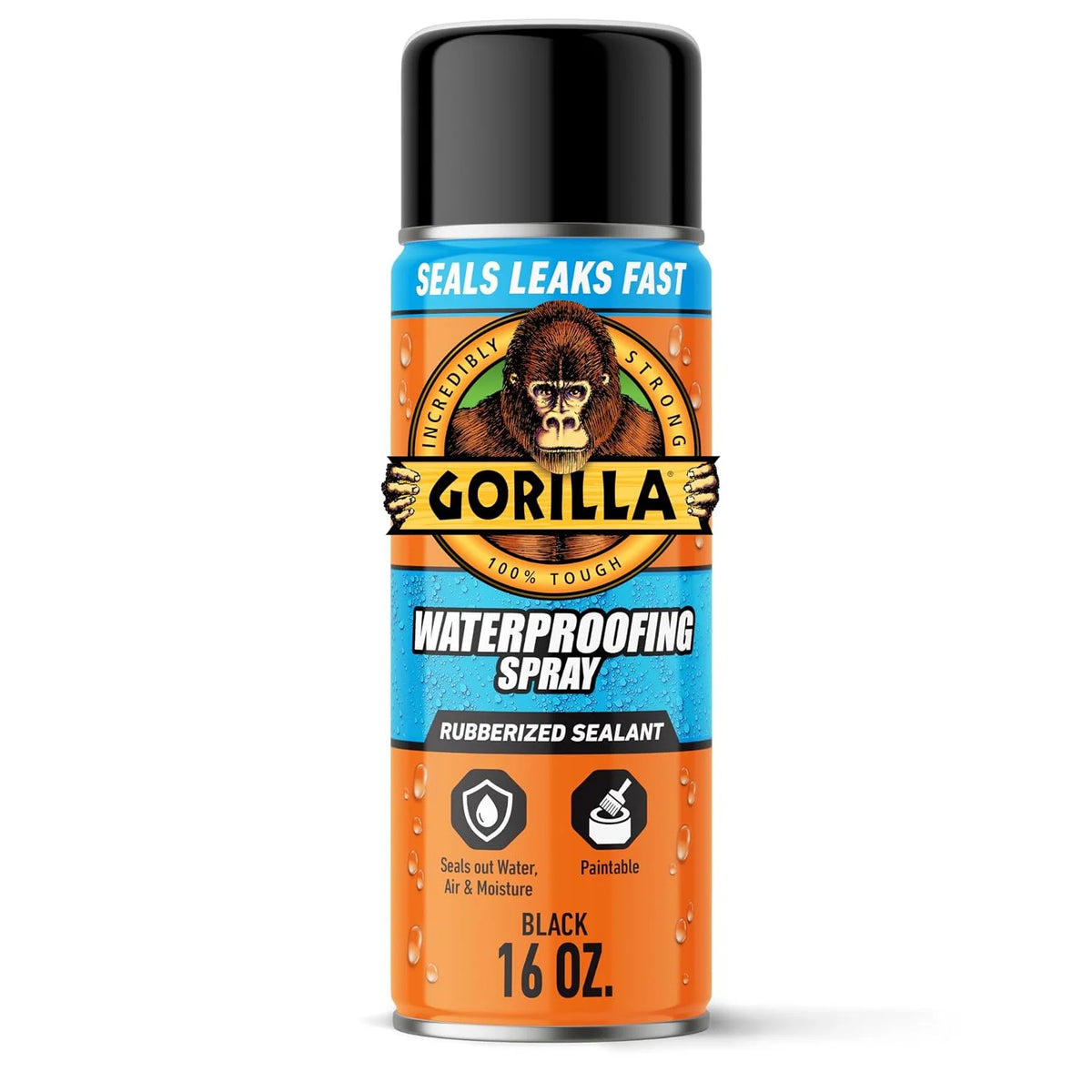 Gorilla Waterproofing Spray, Clear, 14 oz, 2-Pack, Flexible Sealant