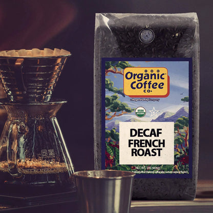 The Organic Coffee Co. DECAF French Roast Whole Bean Coffee, 2 lb bag