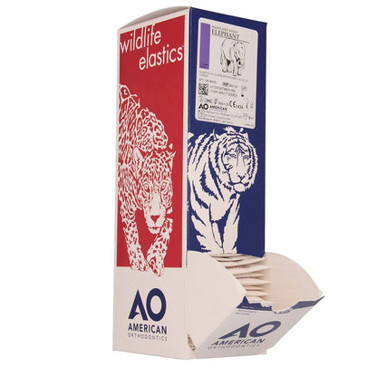 American Orthodontics Blue Whale Elastics, 5/16 in, 14 oz, Latex, Maximum