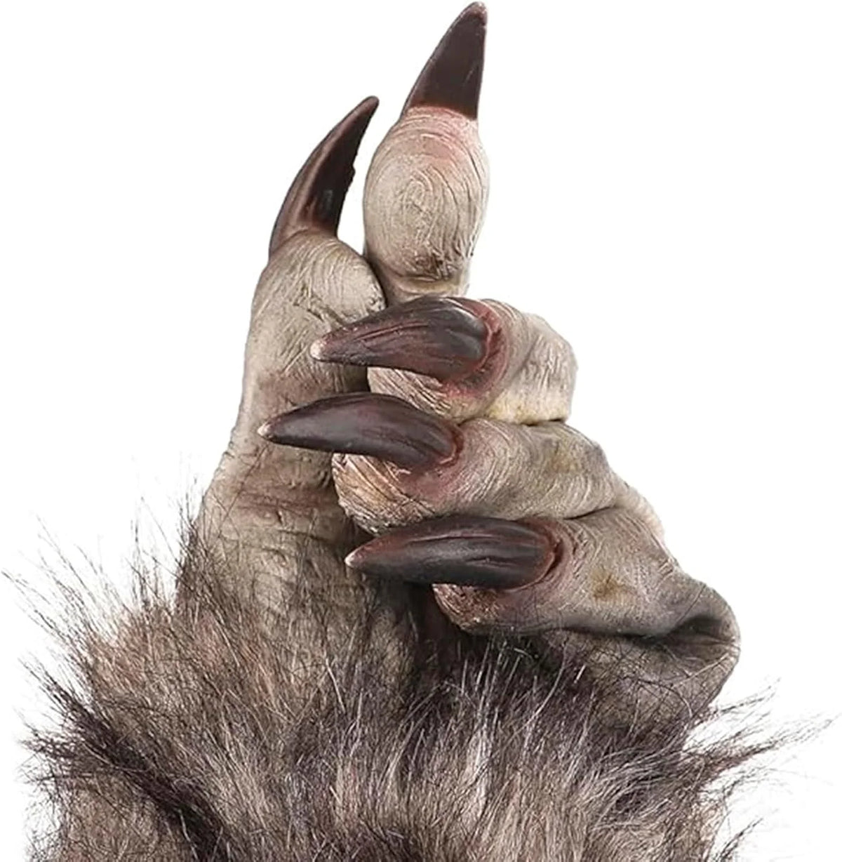 BXT Adults Lifelike Latex Halloween Ape Claws Animal Paws Gloves Mittens Cosplay Costume Props Furry Papion Gorilla Handwear