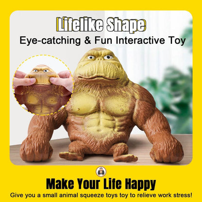 YHan Super Stretchy Gorilla Fidget Toy (Purple) Stretchy Monkey - Funny, Squishy & Perfect to Squeeze for Stress Relief - Ideal Gift for Kids
