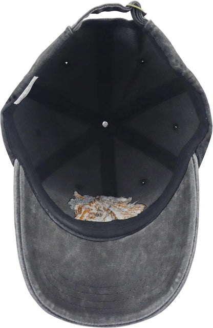 Unisex Adjustable Animal Hat for Men Women, Classic Cotton Wild Animals Embroidered Baseball Cap