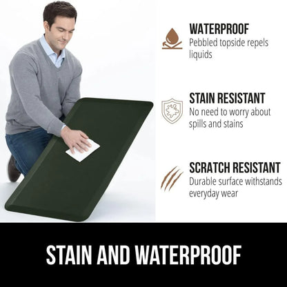 GORILLA GRIP Cushioned Antifatigue Kitchen Mat for Floor, 20x32, Charcoal
