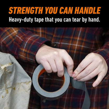 GORILLA Heavy Duty Duct Tape, Silver, 1.88" x 30 yd, 1-Pack