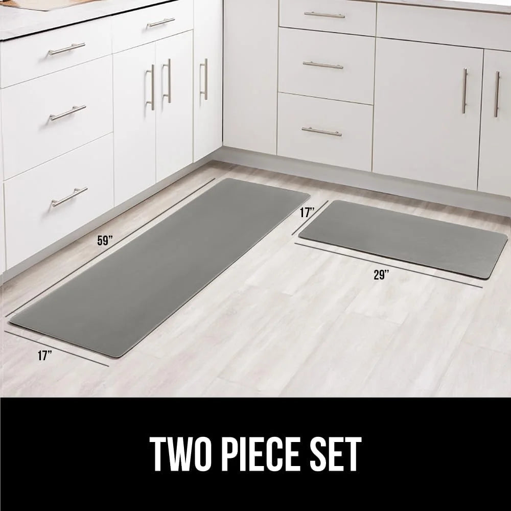 GORILLA GRIP Cushioned Antifatigue Kitchen Mat for Floor, 20x32, Charcoal