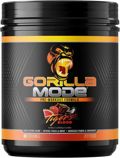 Gorilla Mode Pre Workout - Massive Pumps | 812g (BlackBerry Lemonade)