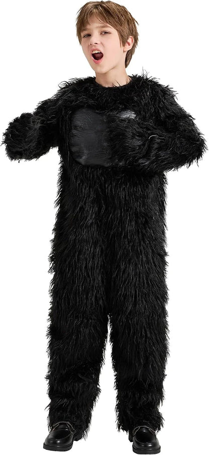 Gorilla Costume for Kids, Realistic Gorilla Boys Full Body Mascot Costumes