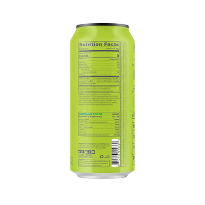 Gorilla Mind Energy Drink | 16oz, 12-Pack (Citrus Rain)