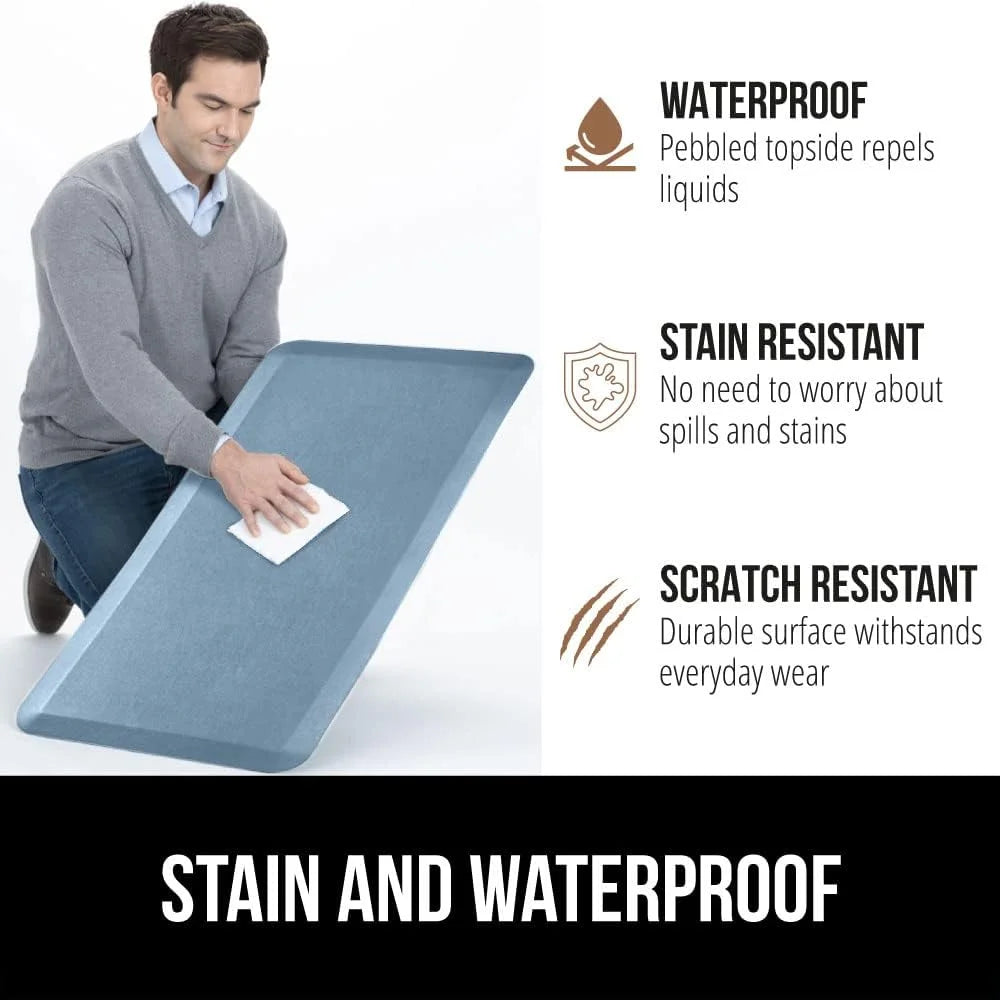 GORILLA GRIP Cushioned Antifatigue Kitchen Mat for Floor, 20x32, Charcoal