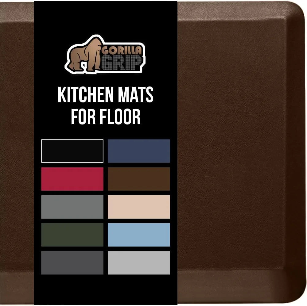 GORILLA GRIP Cushioned Antifatigue Kitchen Mat for Floor, 20x32, Charcoal