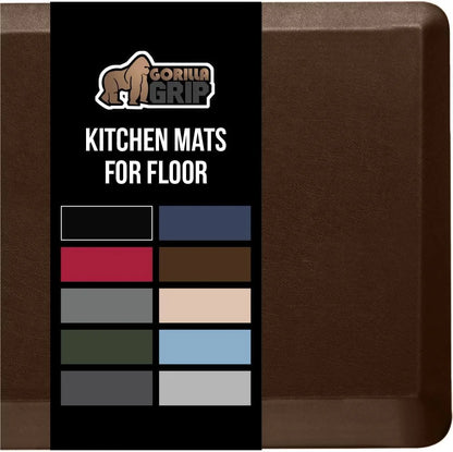 GORILLA GRIP Cushioned Antifatigue Kitchen Mat for Floor, 20x32, Charcoal