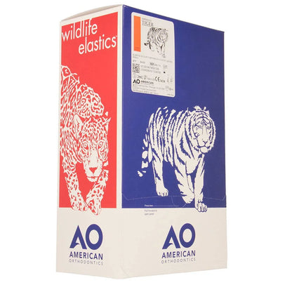 American Orthodontics Blue Whale Elastics, 5/16 in, 14 oz, Latex, Maximum