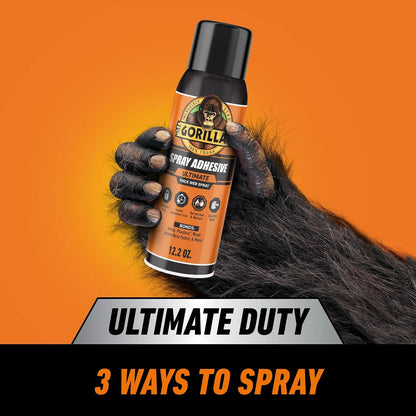 Gorilla Heavy Duty Spray Adhesive, Multi Purpose, Clear, 14 oz, 2-Pack