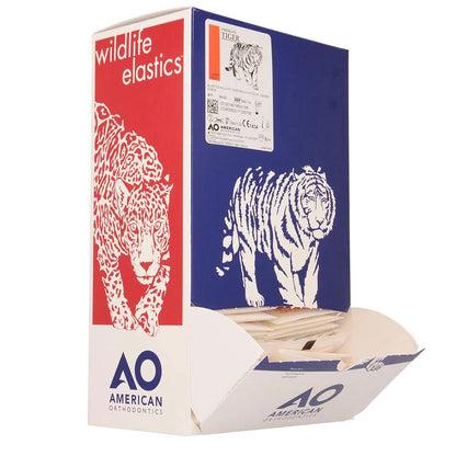 American Orthodontics Blue Whale Elastics, 5/16 in, 14 oz, Latex, Maximum