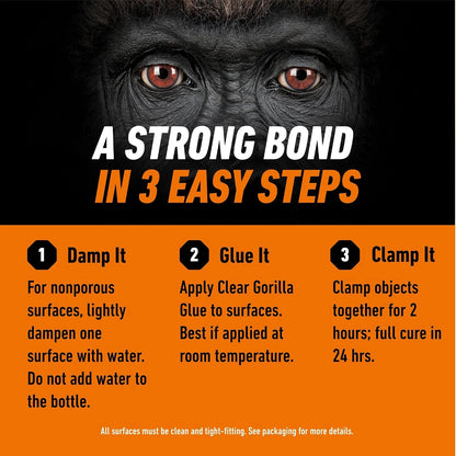Gorilla Clear Glue, All Purpose, 1.75 oz Bottle