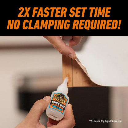 Gorilla Ultimate Fast-Setting Super Glue, Clear, 15 g