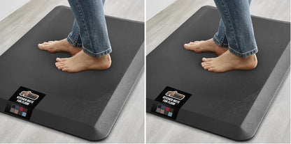 GORILLA GRIP Cushioned Antifatigue Kitchen Mat for Floor, 20x32, Charcoal