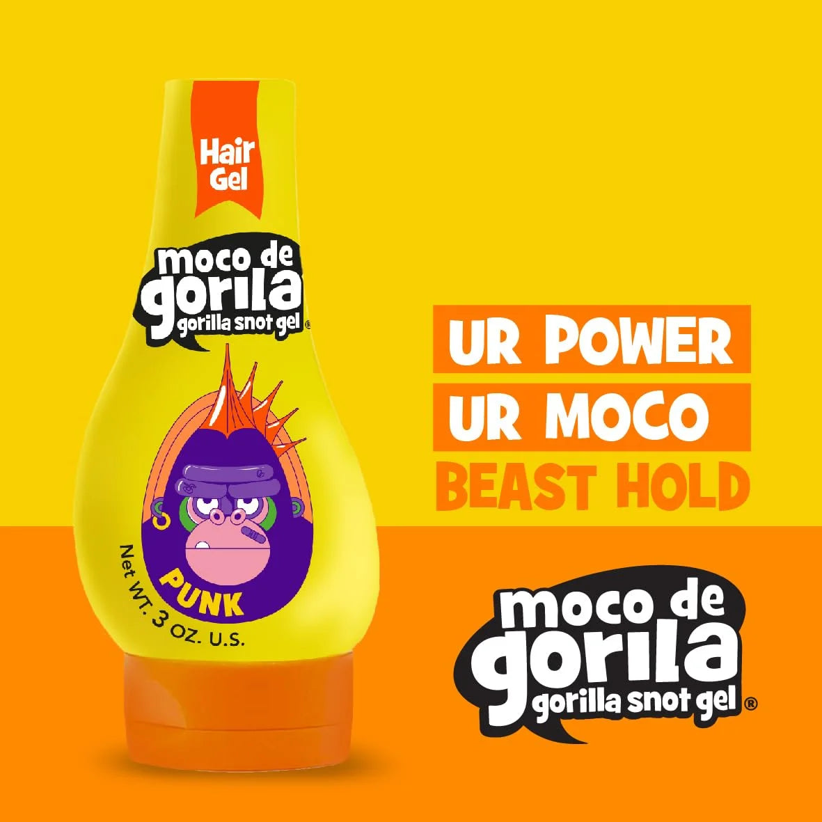 Moco de Gorila Gamer Hair Styling Gel, 11.92 Oz, Pack of 3