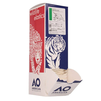 American Orthodontics Blue Whale Elastics, 5/16 in, 14 oz, Latex, Maximum