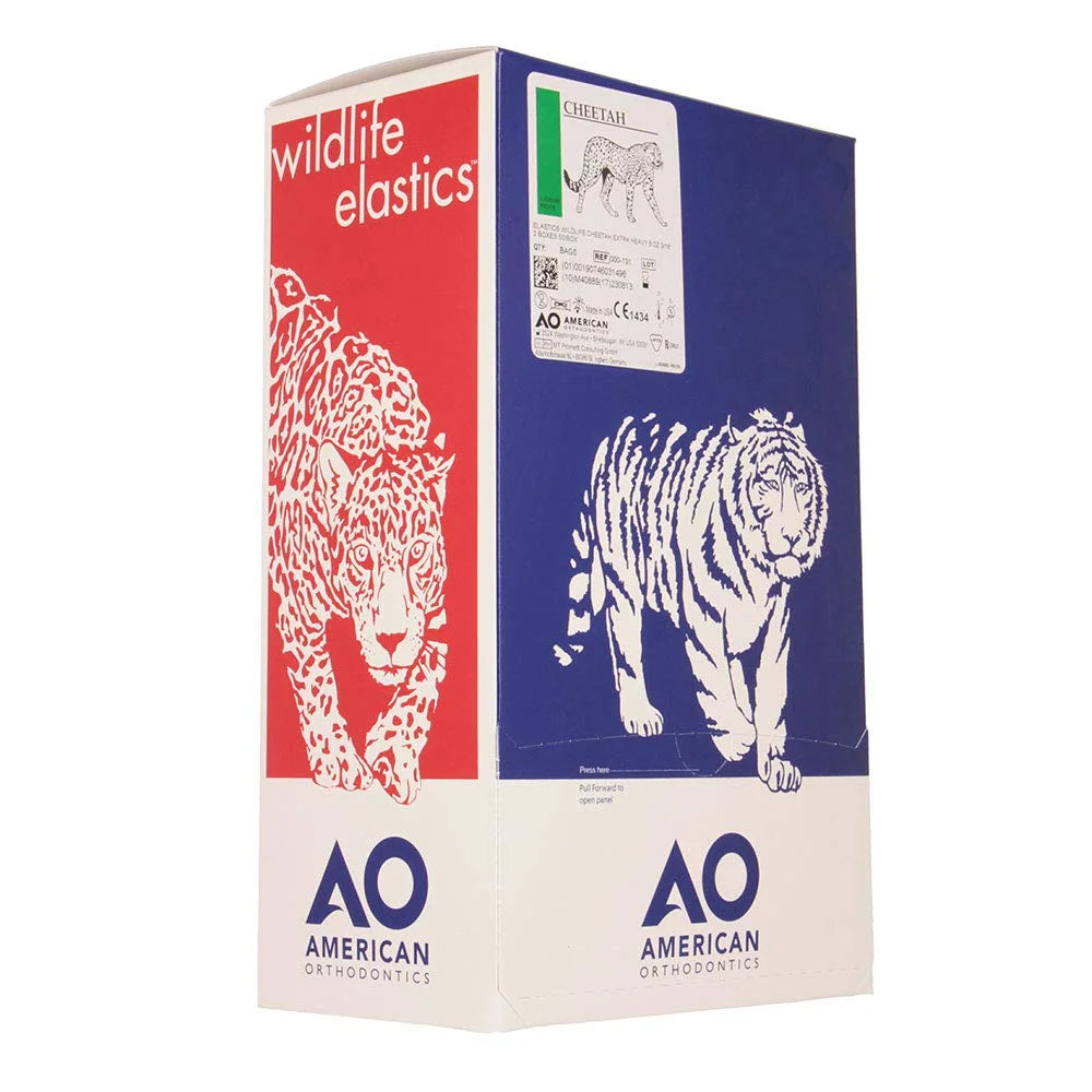 American Orthodontics Blue Whale Elastics, 5/16 in, 14 oz, Latex, Maximum