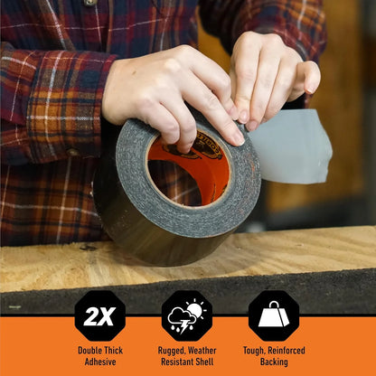 GORILLA Tough & Wide Heavy Duty Duct Tape, Silver, 2.88" x 25 yd, 1-Pack