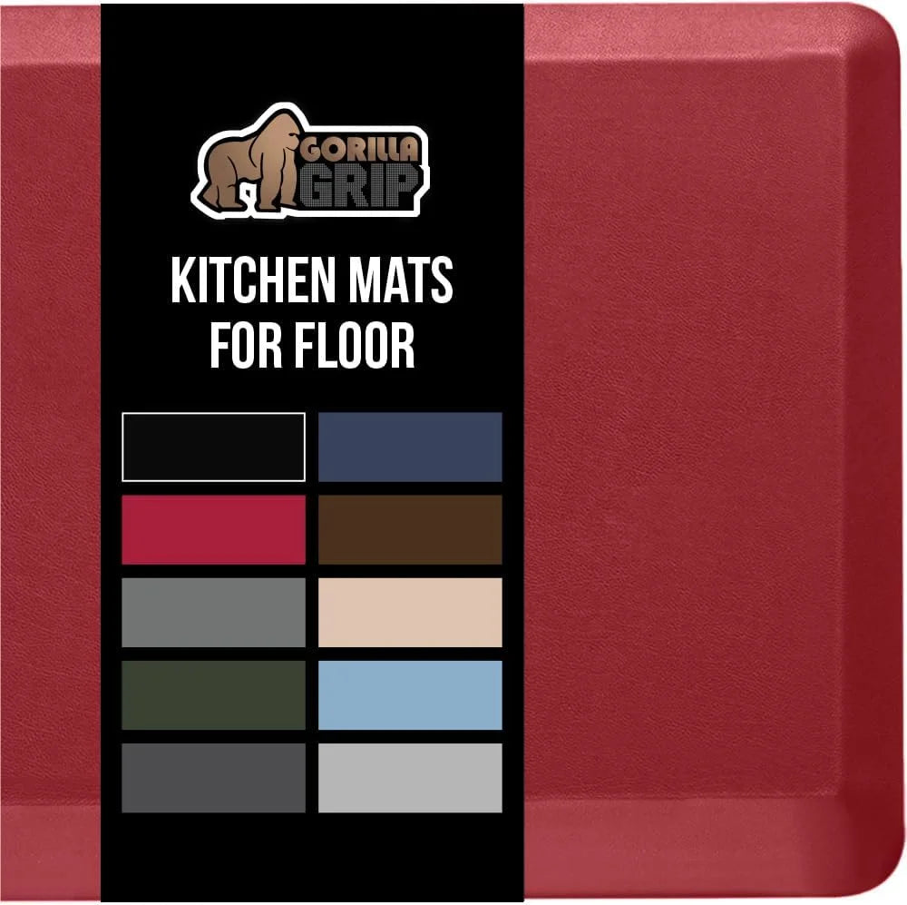 GORILLA GRIP Cushioned Antifatigue Kitchen Mat for Floor, 20x32, Charcoal