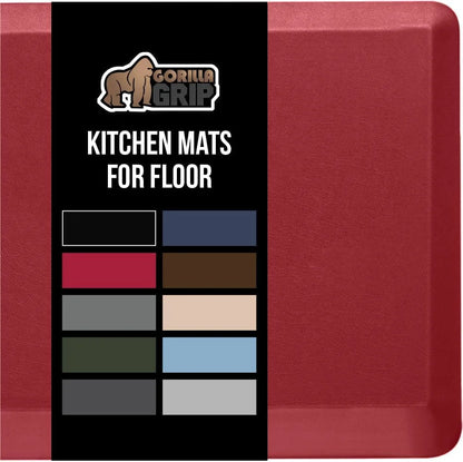 GORILLA GRIP Cushioned Antifatigue Kitchen Mat for Floor, 20x32, Charcoal