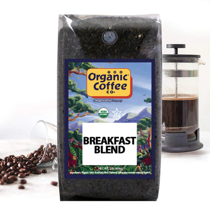 The Organic Coffee Co. DECAF French Roast Whole Bean Coffee, 2 lb bag